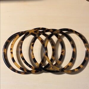 Tortoise Shell Patterned Bangles Set